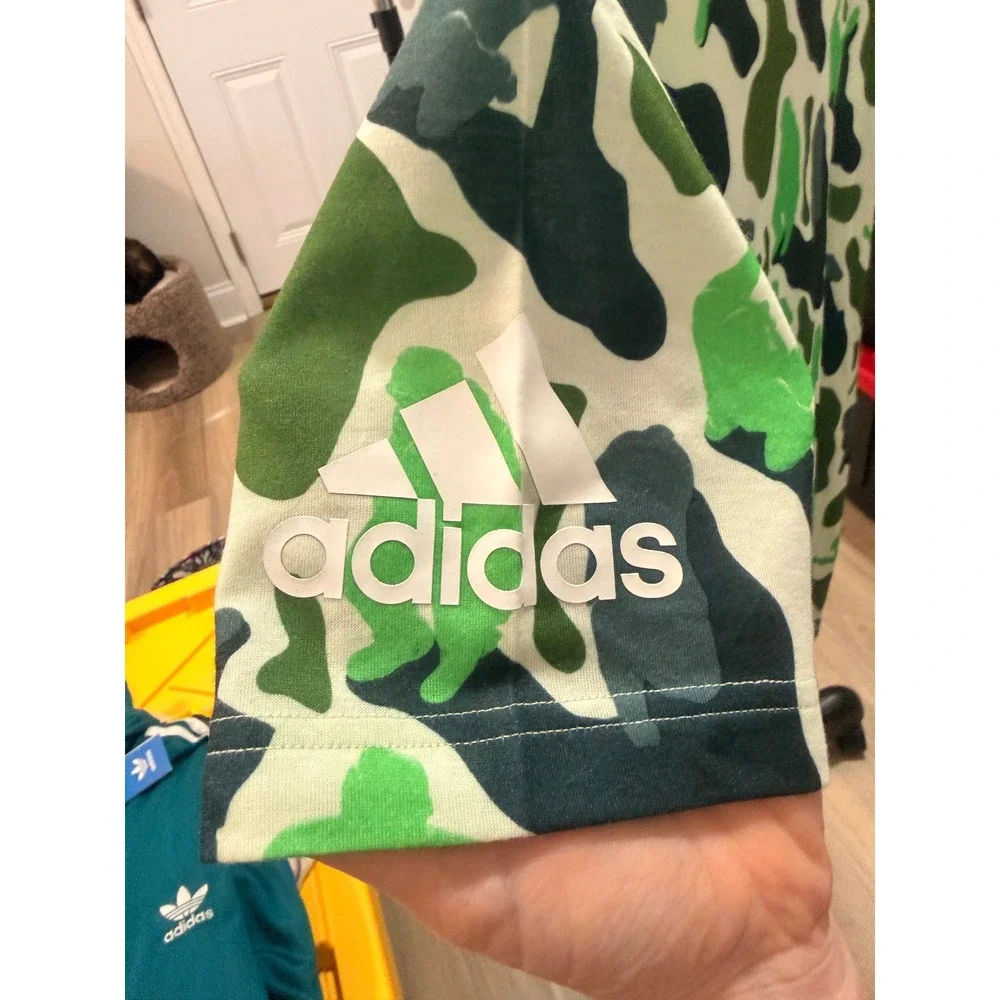 Adidas Prime NERD Camo T-Shirt Mens Aero Green Pharrell Sample FW17 DH1176